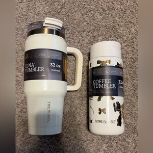 White and Gold Luna Tumbler 32 oz